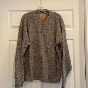 Men’s Alps XL Henley Marled Sweater